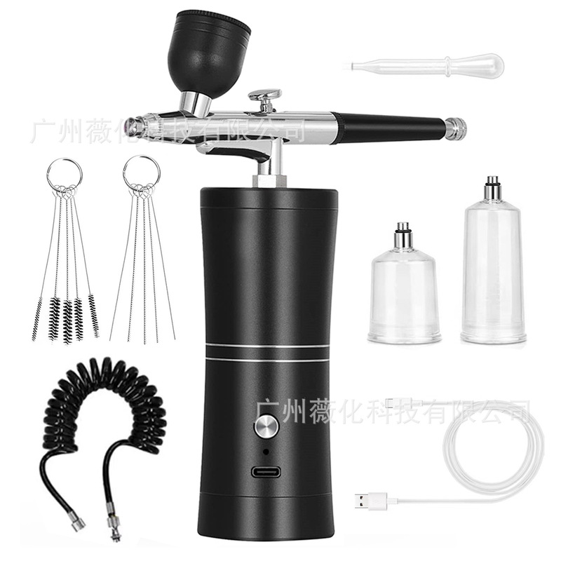 Cross-border hot-selling oxygen injector Amazon electric spray gun spray pen color beauty nail painting spray oxygen injector batch