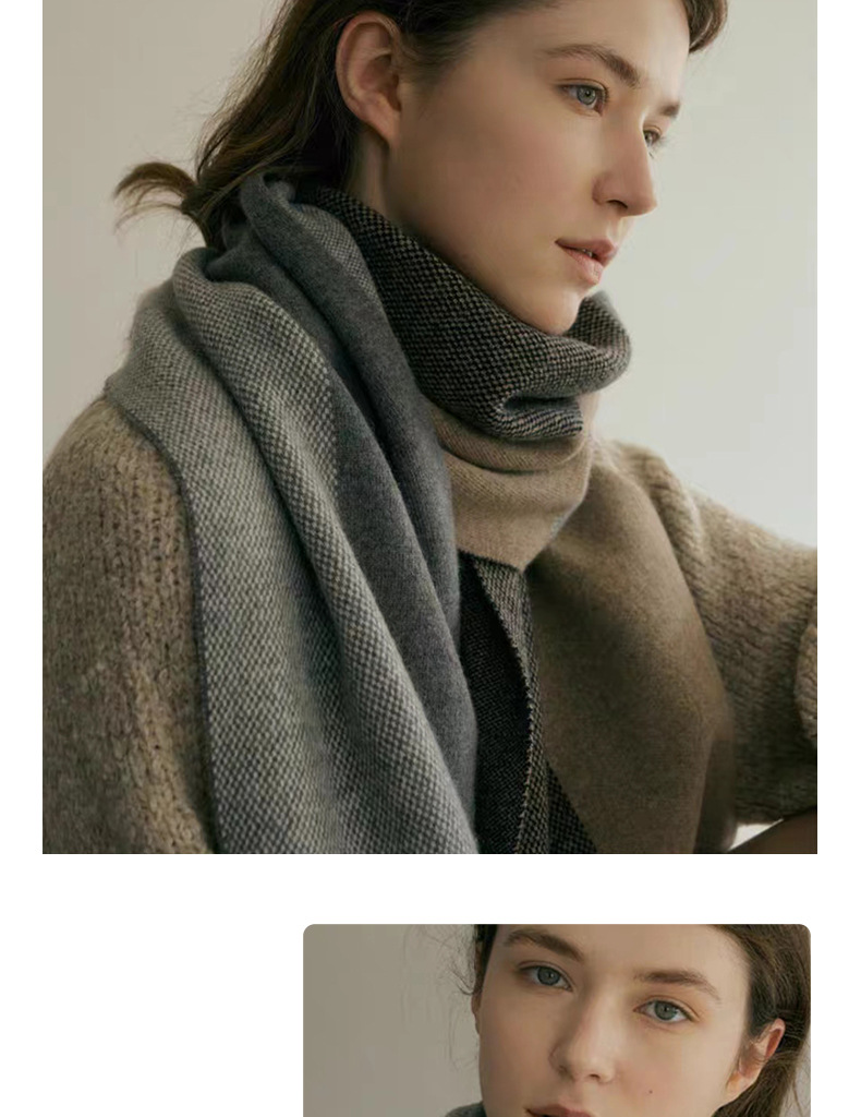 Knit Shawl And Neck Scarf Unisex Versatile Designer Style_voghion.com