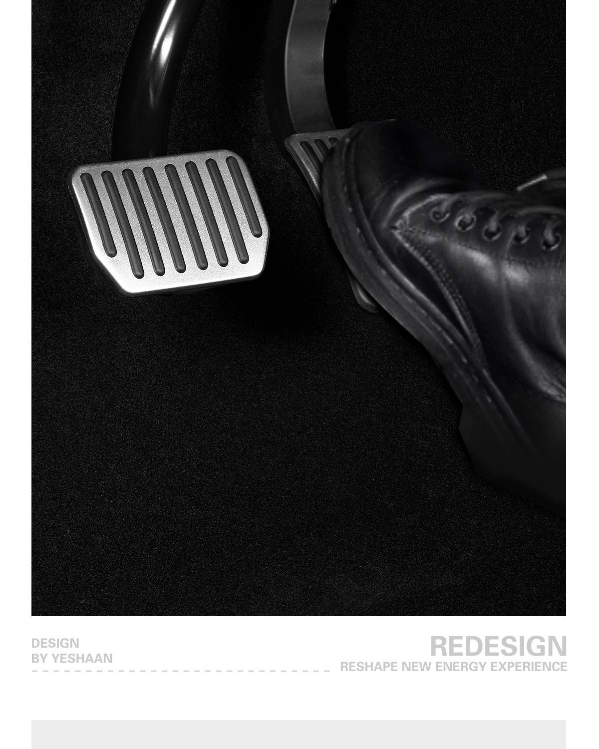 Suitable for Tesla's New Model 3/Y Accelerator Brake Pedal Anti-Slip Accelerator Modification Parts with Aluminum Alloy