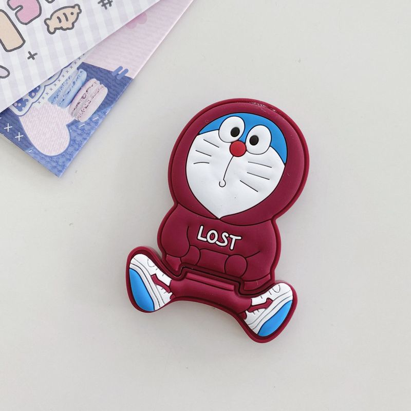 漫画卸売かわいい伸縮トロリー猫電話ケースアクセサリー装飾デスクトップ自己粘着ステッカー兼用スタンドイン|undefined