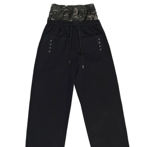 2025 otoño y invierno de Europa y América Amazon y2k callejera alta pantalones dobles diseño de pantalones rectos moda personalidad al por mayor image 6