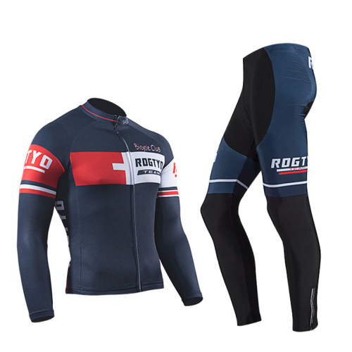 Long-sleeved cycling clothing cycling equipment suit tops pants mountain bike men and women spring summer autumn winter breathable bicycle