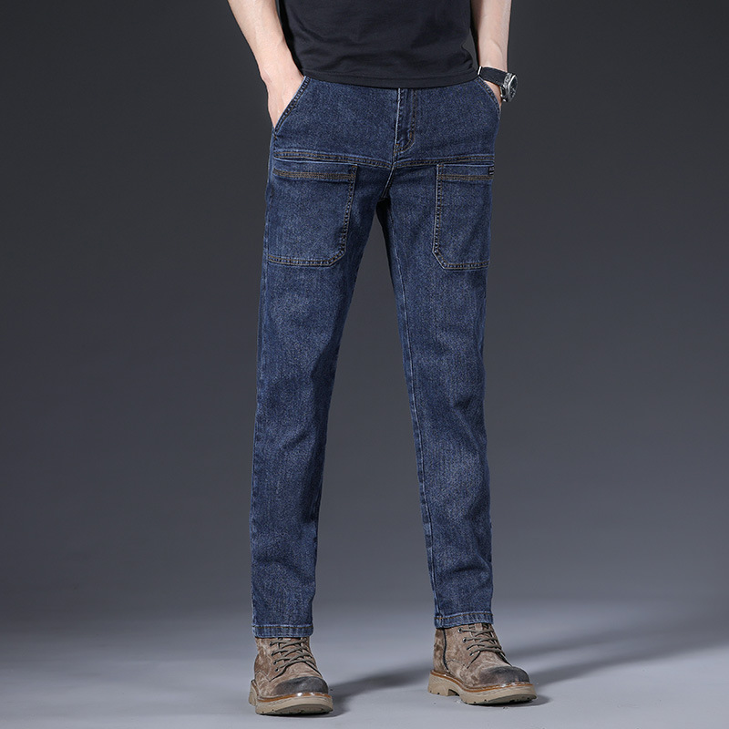Pantalones vaqueros elásticos populares de seis bolsillos pantalones de hombre de moda de calidad simple para hombre Pantalones de hombre de Venta caliente