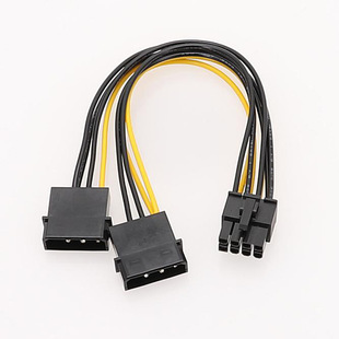 Graphics Card 8p power cord double 4p to 8p graphics card power supply line 8p graphics card power supply line 18AWG 20cm