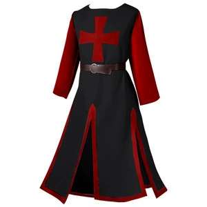 Black body, red sleeves-brown belt
