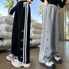 女童洋气裤子2025春秋季新款韩版宽松百搭显瘦休闲运动阔腿直筒裤