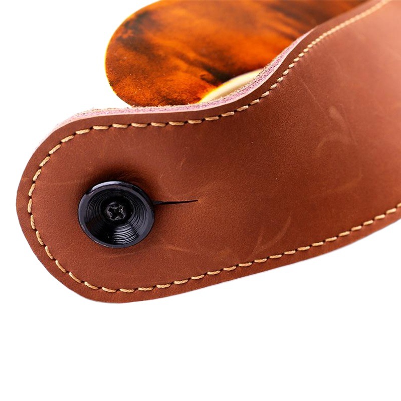 Merlot importado primera capa de cuero correa de la guitarra eléctrica guitarra de madera universal popular correa de la guitarra ventas directas de la fábrica