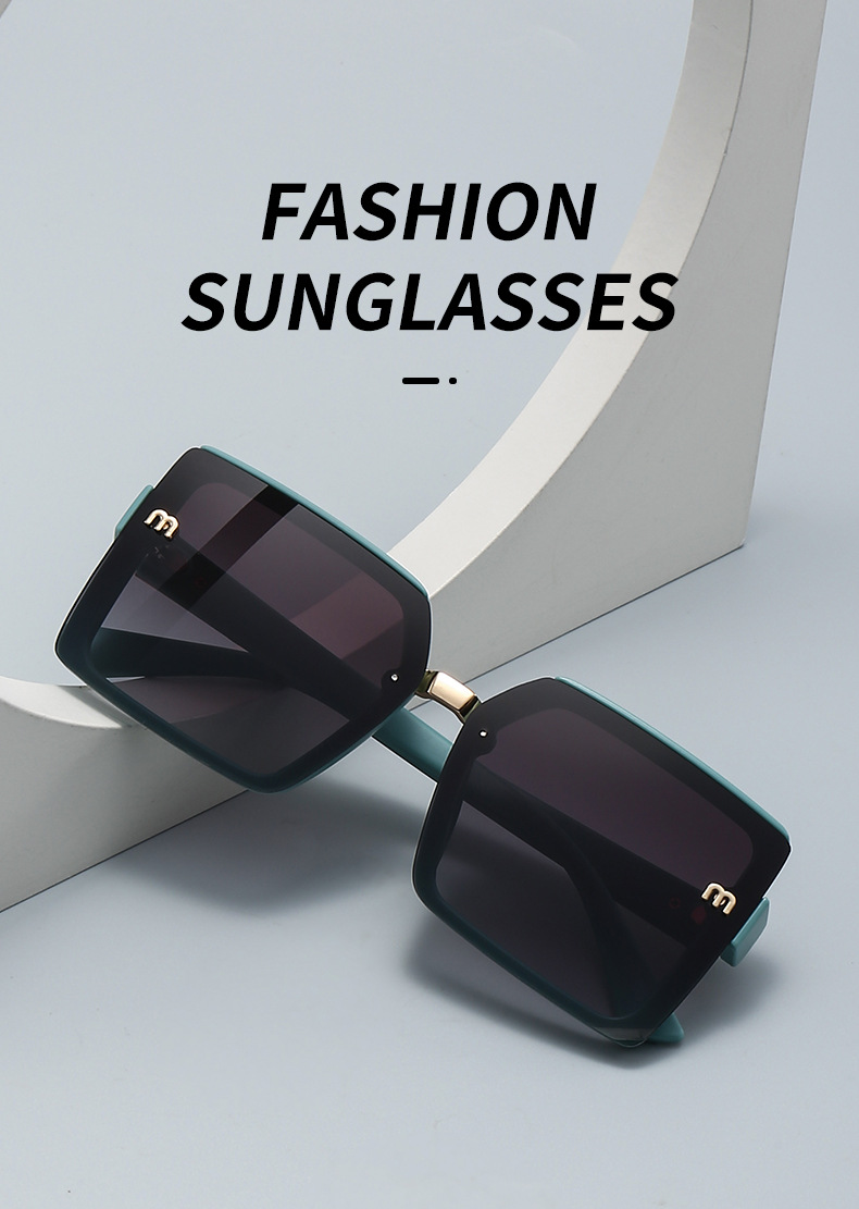 Lunettes De Soleil Carrées Tendance Pour Femme Protection Uv_voghion.com