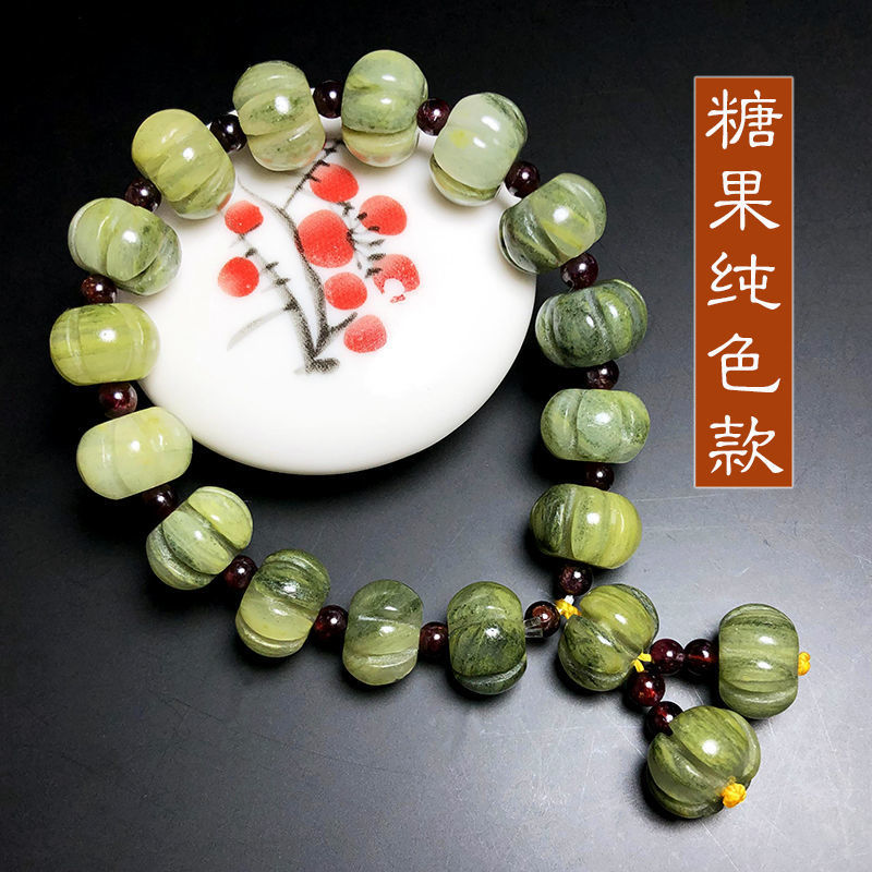 智贝SKU图_8新疆和田玉金丝玉戈壁玉五彩纯红色宝石光冰