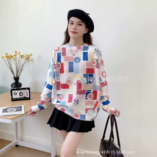 �W���羳ë��ӡ��ᘿ�������Ů2026���ﶬ�¿�ƴɫ�⴩���^�����