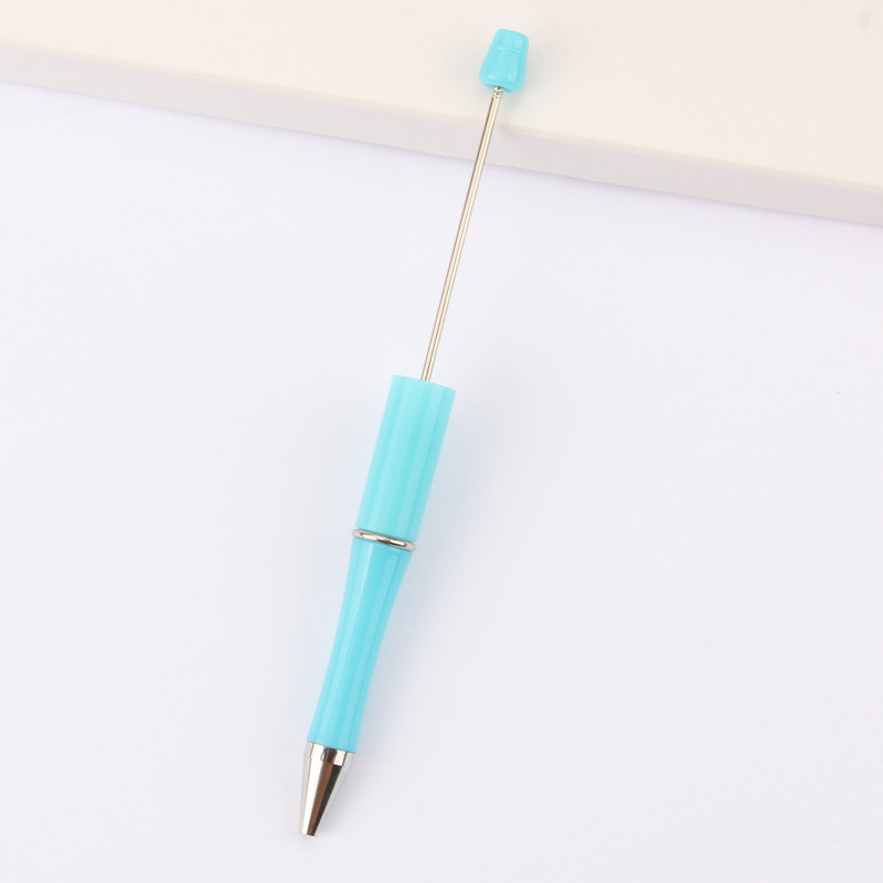 En stock al por mayor creativo de dibujos animados papelería DIY con cuentas bolígrafo logotipo imprimible