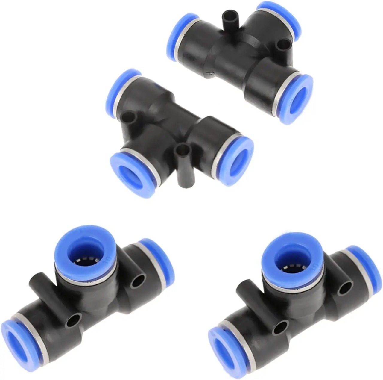 PE6 12 quick connector 4 8 10 plastic T-joint 16mm