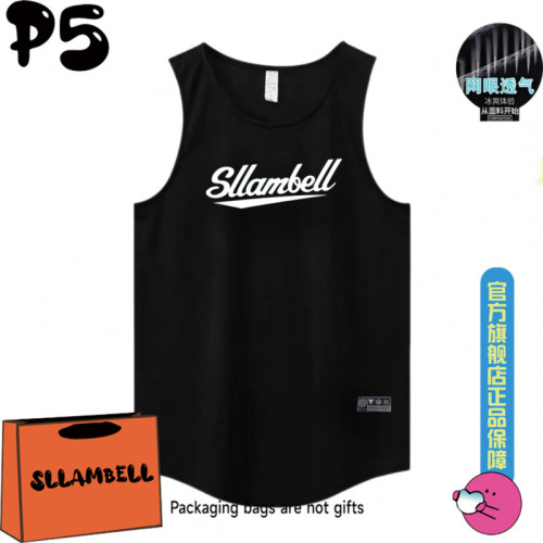 American-style training sleeveless shooting top casual sports running fitness mesh loose breathable backless vest cross-border wholesale factory