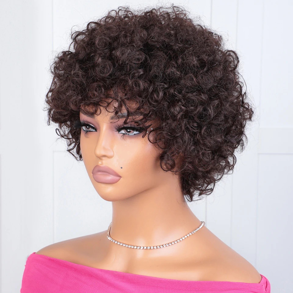 105g Weight Full Head Wigs Wig & Hair Extension Type Wigs Wig Accessories Short Curly Hair Wig Hairstyle Real Hair Hair Material Party, Stage, Street Occasion Women's Gender Casual, Hip-Hop, Simple Style Style Women's Casual Hip-Hop Simple Style Party Stage Street Real Hair Short Curly Hair Wigs 10