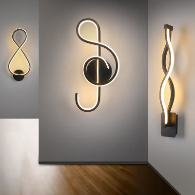 床头壁灯客厅背景墙灯过道走廊楼梯北欧卧室装饰壁灯具网红|ru