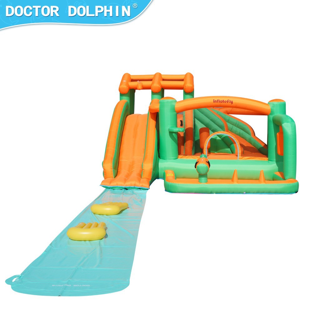 Doctor Pig| Niños al aire libre castillo de rociadores inflables tobogán de rociadores niños tobogán de rociadores castillo de rociadores