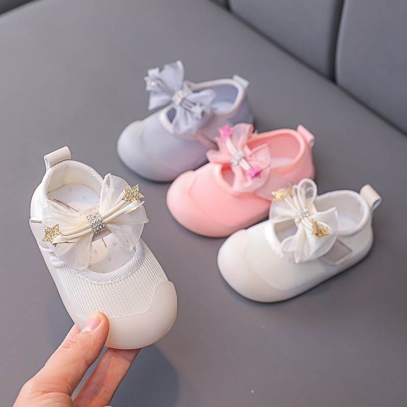 Zapatos para bebés de niña, zapatos coreanos, zapatos de princesa, zapatos de malla transpirables, zapatos de niña suaves. image 3
