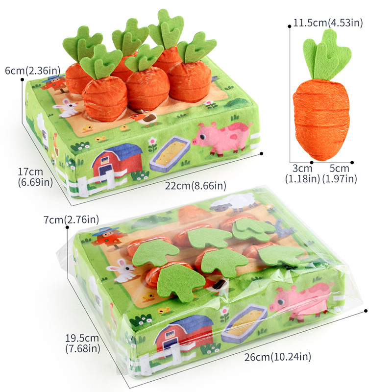 Simulación de Educación de la primera infancia divertido rábano tirando de selva educativa de los niños granja de rábano forestal plantación de juguetes Amazon