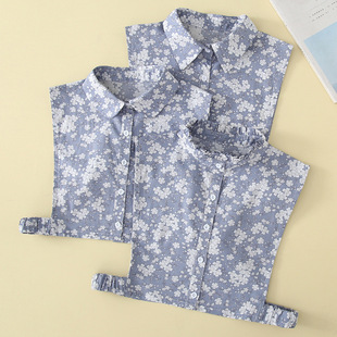 Women's cotton fake collar versatile decorative lapel multi-functional bottoming shirt fake collar with fake collar and sweater