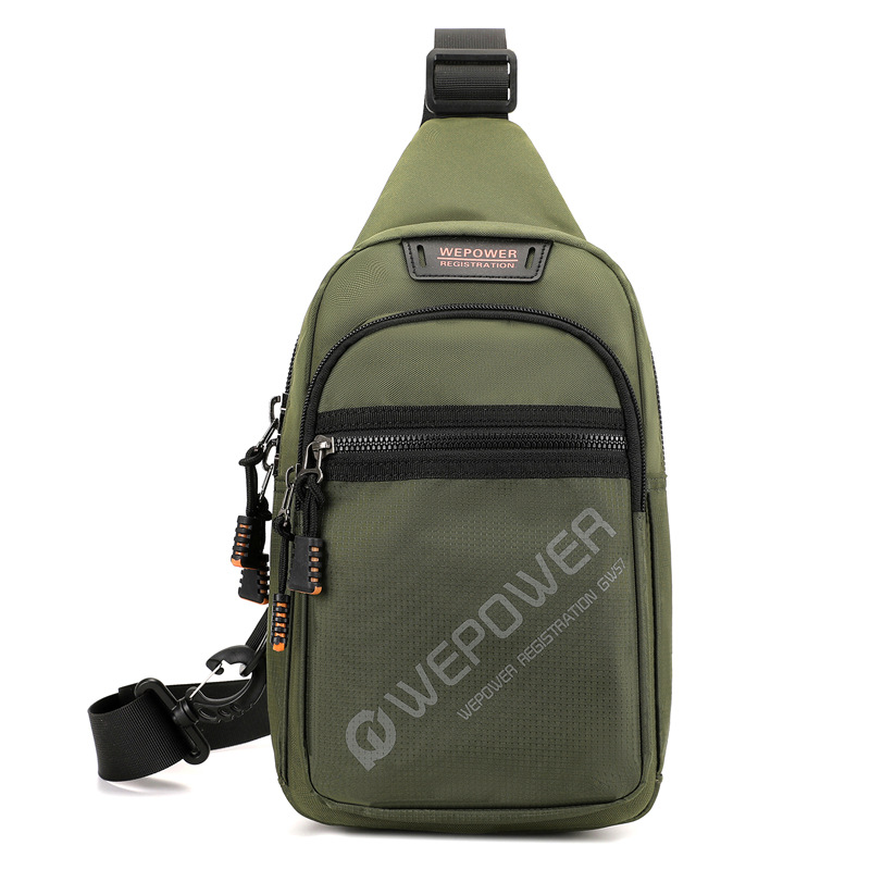WEPOWER nuevo estilo de negocios casual bolso de pecho ligero coreano para hombres hombro de pecho de viaje mochila deportiva