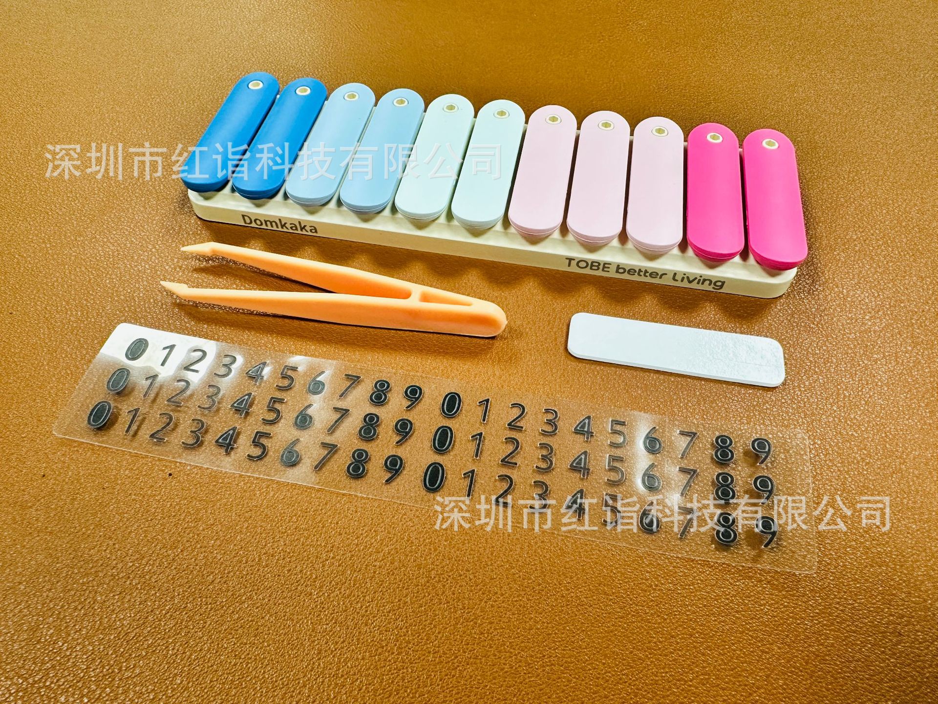 2026 New Creative Parking Sign, Trendy Mobile Phone Number Holder for Cars, Temporary License Plate for Women and Men, Macaron-Style Number Holder