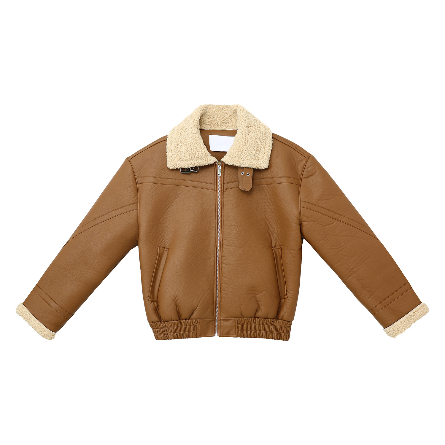 Mtlclothes ropa de Hombre | 2023 invierno nuevo estilo coreano piel Cordero floja integrada collar del soporte abrigo cuero para los hombres