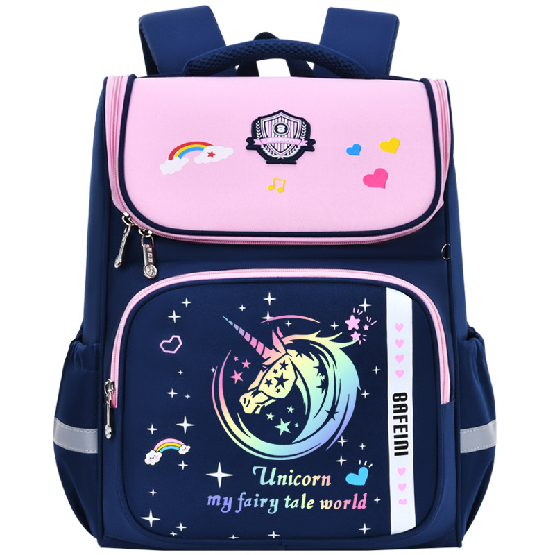 Mochila escolar para niños y niñas de primaria de grado uno, dos, tres a seis, gran capacidad, 6 - 9 - 12 años de edad, mochila de hombro para reducir la carga
