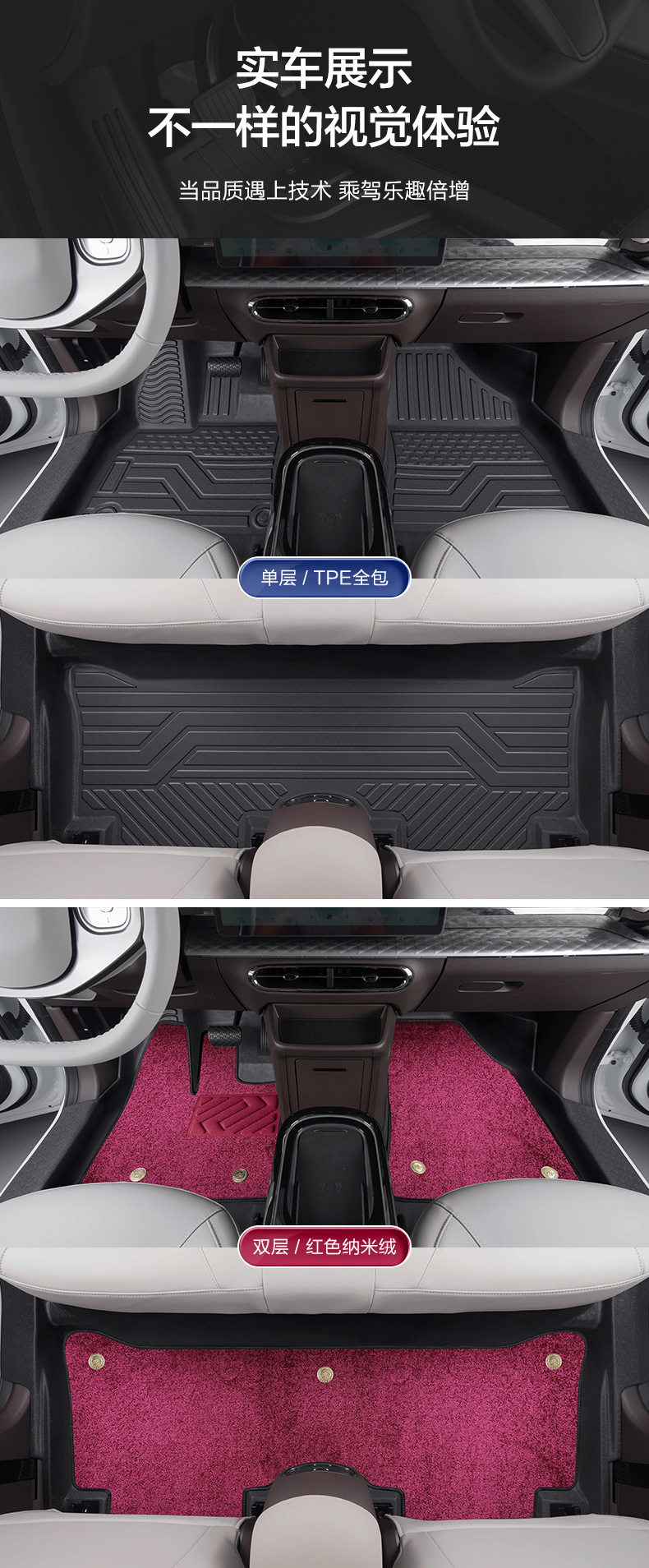 JAC Yiwei 3 floor mats full coverage car interior accessories TPE
