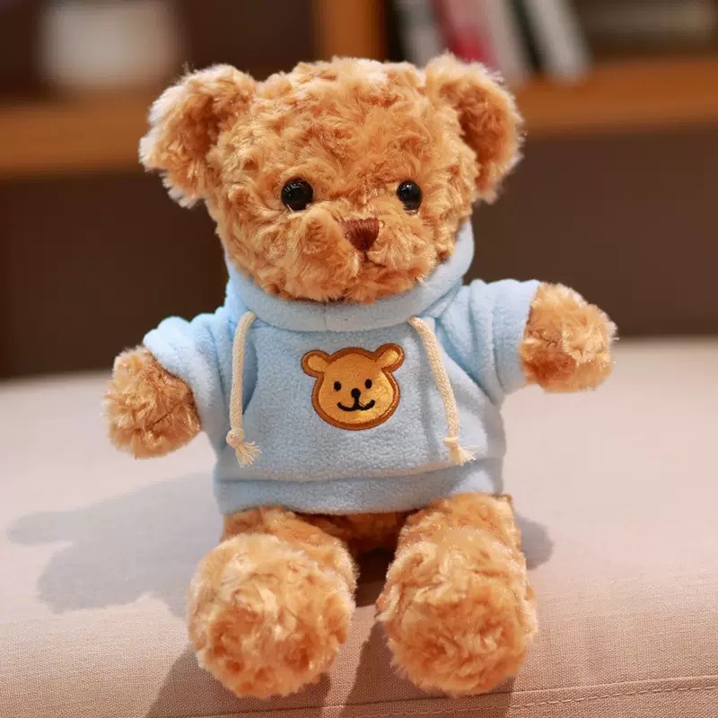Muñecas de peluche al por mayor emoción acompañante vestido juguetes de peluche regalo de cumpleaños abrazar osos muñecas