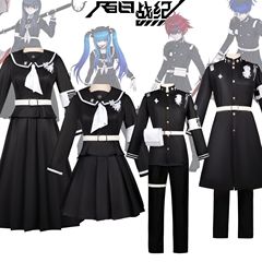 百日战纪cos服最终防卫学园雫原比留子澄野拓海饴宫怠美面影歪c服