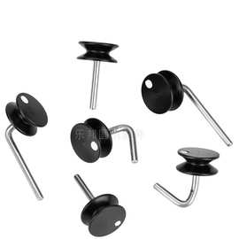 大圆机双面90°氨纶导轮单面喂纱导轮三达型导轮直杆导轮立安滑轮