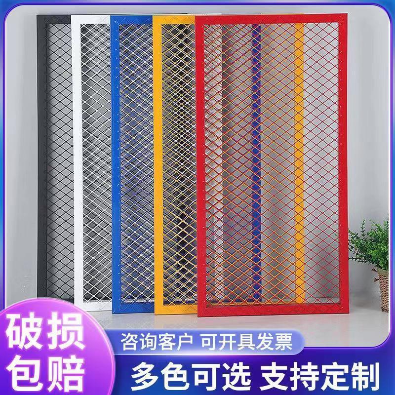 定作菱形网格铁网加空铁丝网吊顶装饰隔断墙铁艺壁挂加粗铁网格网