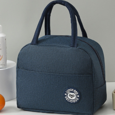 Bolsa de bento bolsa de caja de almuerzo catiónico bolsa de aislamiento de tela oxford bolsa de aluminio impermeable gruesa bolsa de caja de almuerzo portátil