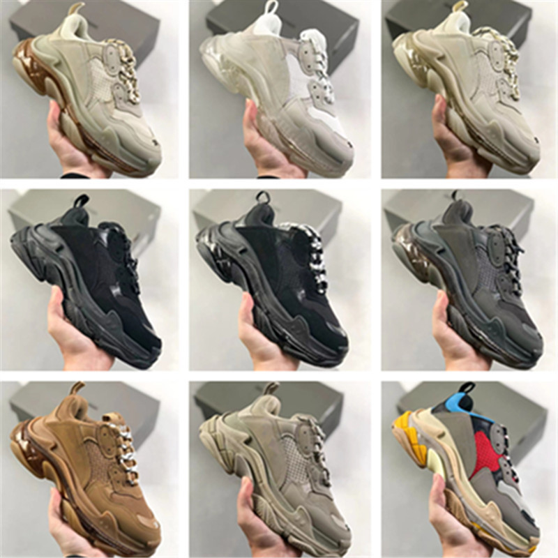 Putian Pure Original Version Paris Triple S Air Cushion Thick-Soled Dad Shoes for Men and Women Retro Couple Casual Sports Shoes