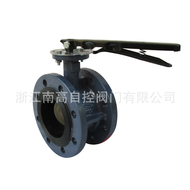 厂家生产D41X-16Q U型蝶阀 手动蝶阀 法兰连接 球墨铸铁材质