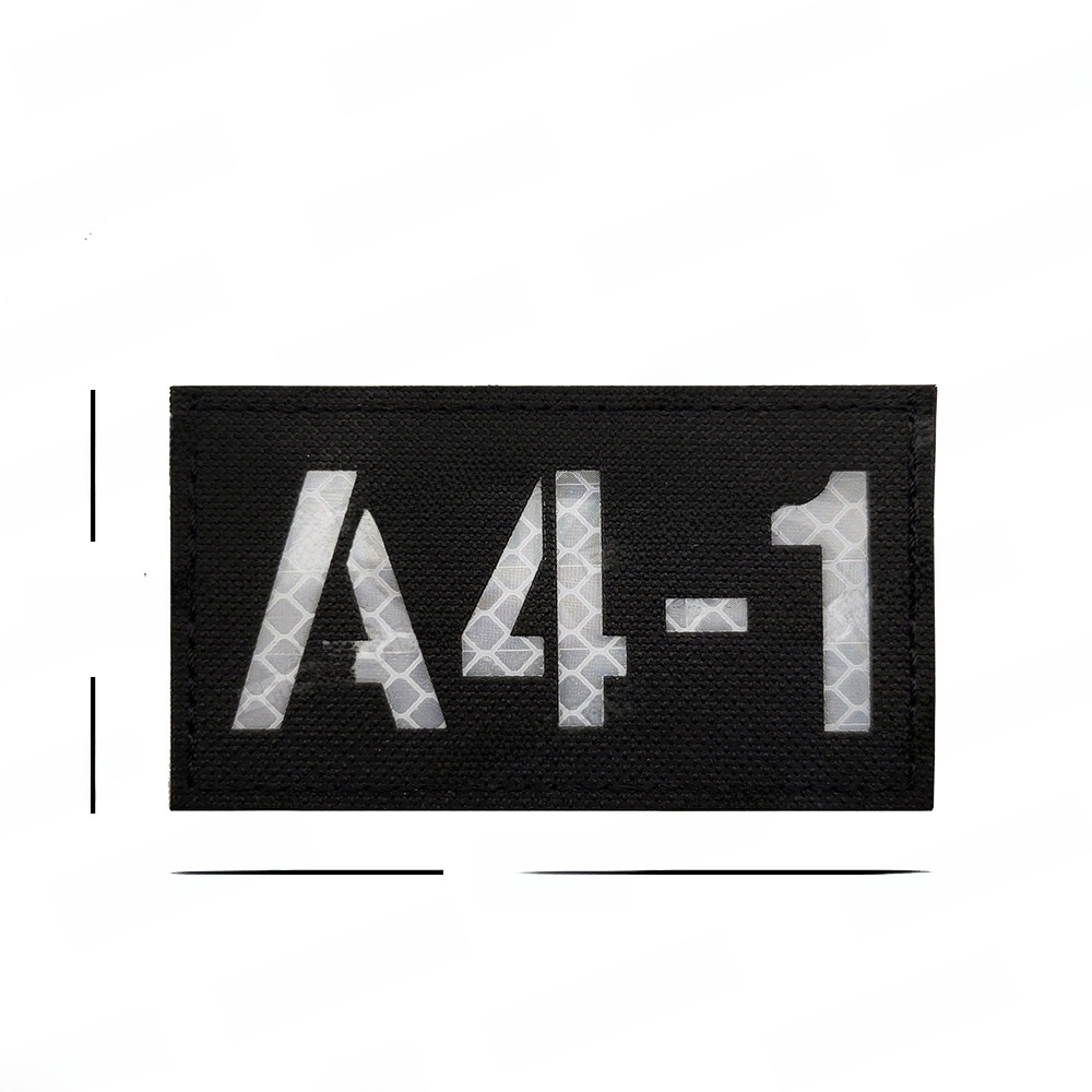 재고 페이징 번호 A4-1 반사 벨크로 완장 1B9 2B9 6B9 군사 팬 전술 헬멧 스티커