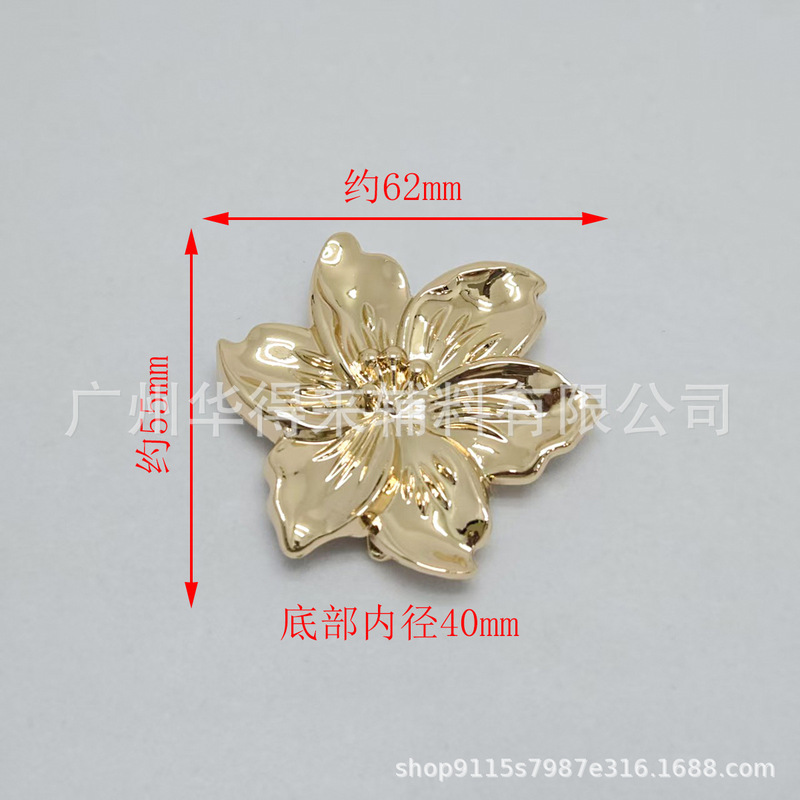 跨境立体花朵比基尼金属配件泳衣丝巾肩带对拉调节扣大衣装饰扣|undefined