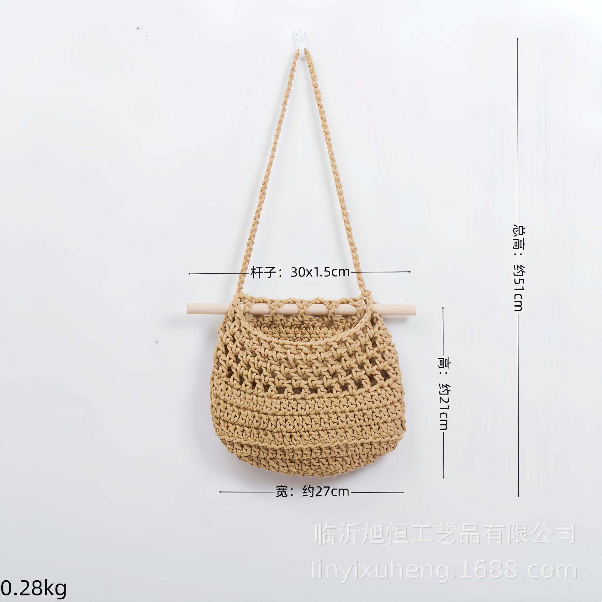 Cuerdas de algodón tejidas tapices de almacenamiento red de habitaciones residenciales decoración de pared colgante de bolsillo de red de viento pastoral colgar bolsa de almacenamiento