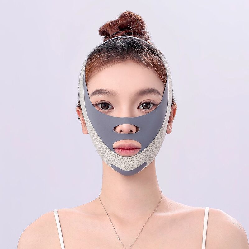 アップグレードされた加圧二重層Vフェイス包帯アーティファクトは、顔をスリムにし、引き締め、ほうれい線を引き上げ、顔の内側の輪郭を改善します。|undefined