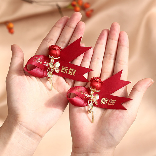 Bride and Groom Wedding Bouquets Full Set Including Both Parents and Family Pins, High-End ushers and bridesmaids, Wedding Lapels