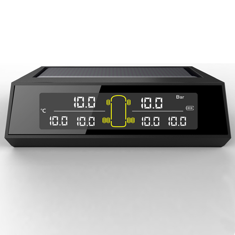 Car intelligent convenient tire pressure monitor six-wheel high-precision tire pressure detector truck RV TPMS