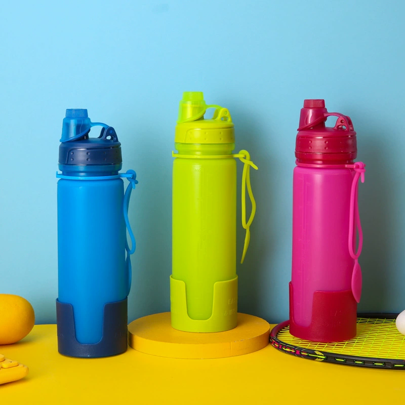 Foldable capacious creative sports bottle for camping for gym