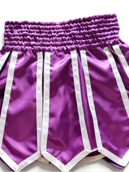New ribbon-style Muay Thai shorts, boxing pants for competition and training, kickboxing and mixed martial arts fighting pants
