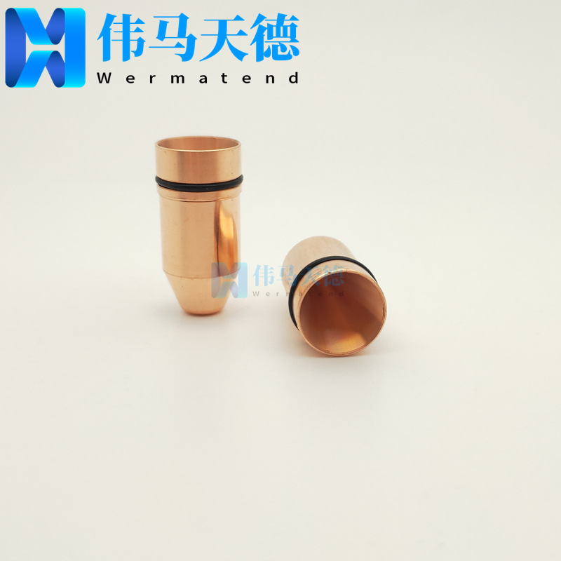 适用于苏州天弘激光切割机喷嘴 单层割嘴 子弹头铜嘴 D10.6-H22