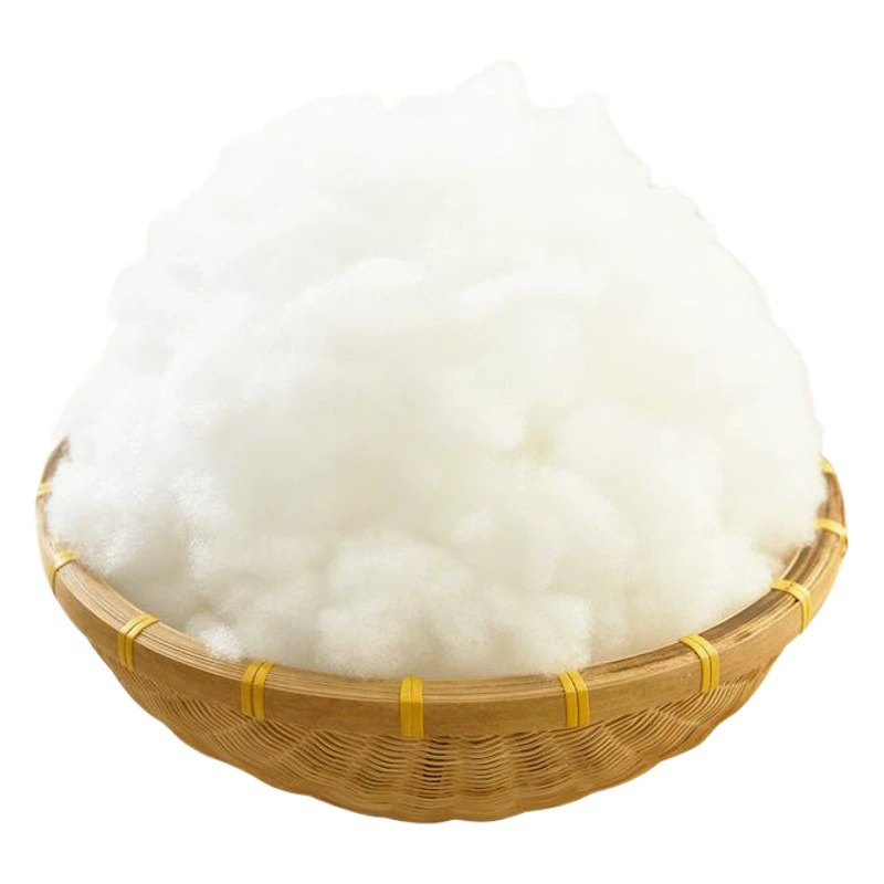 Наполнитель хлопка Высокое эластичное волокно Шелк Вниз Космос Пушистый ПП Хлопок Подушка Сердечник Кукла Перл Хлопок Наполнитель