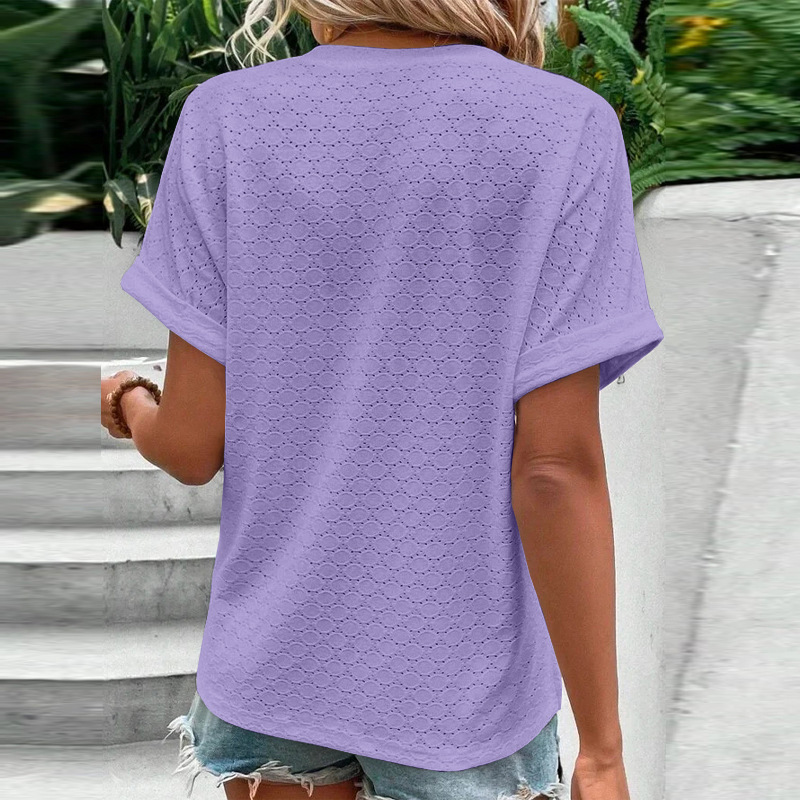 2026 Spring Summer European And American Cross-Border Independent Station New Women's Fashion Casual Solid Color_ecoleips.com