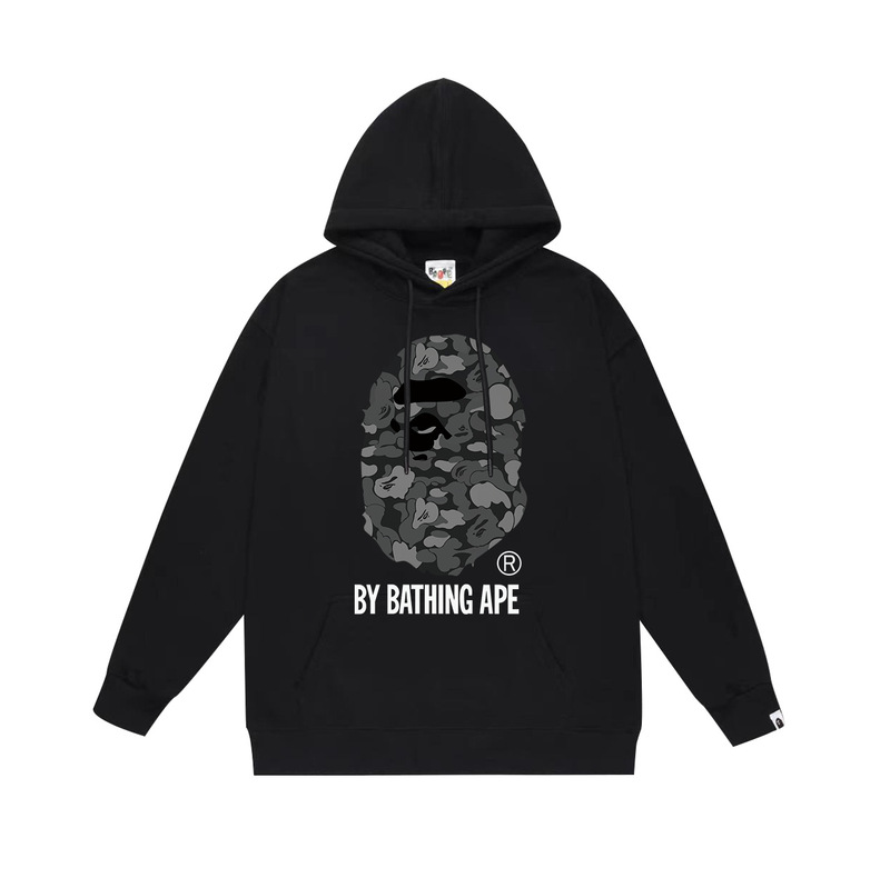 BAPE猿の頭の潮のブランドの片面のプリントは帽子の衛衣の秋冬の新型のヒップホップの潮流の男女の同項の純綿になります。|undefined