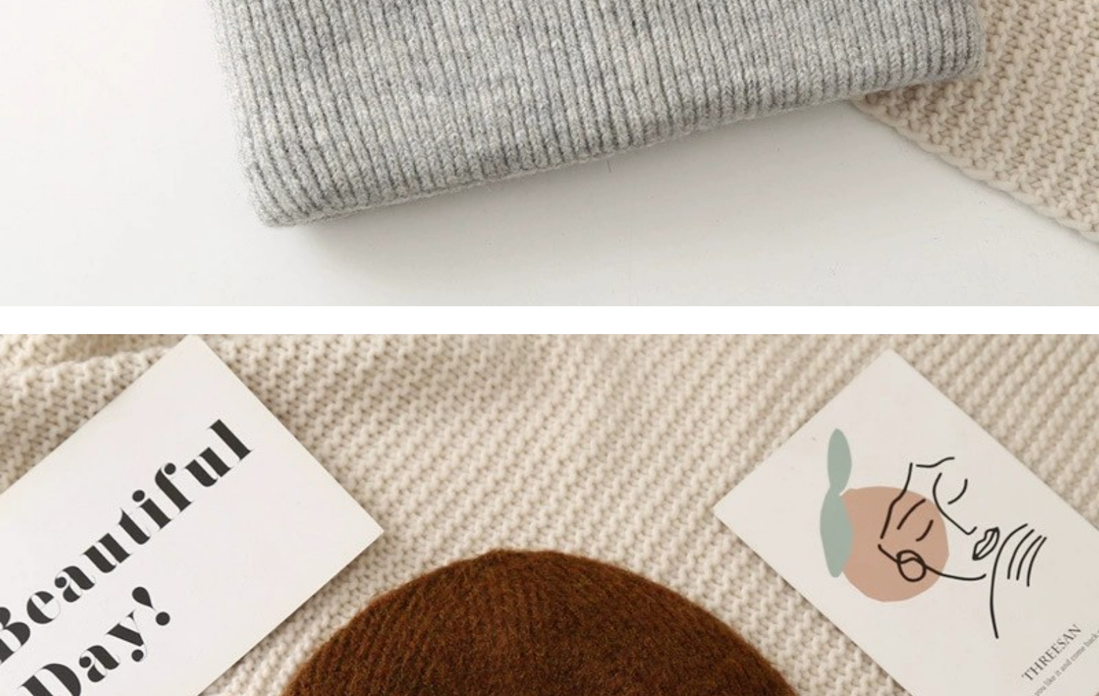 Trendy Knitted Winter Beanie Hat For Men Warm Wool Skullies_voghion.com