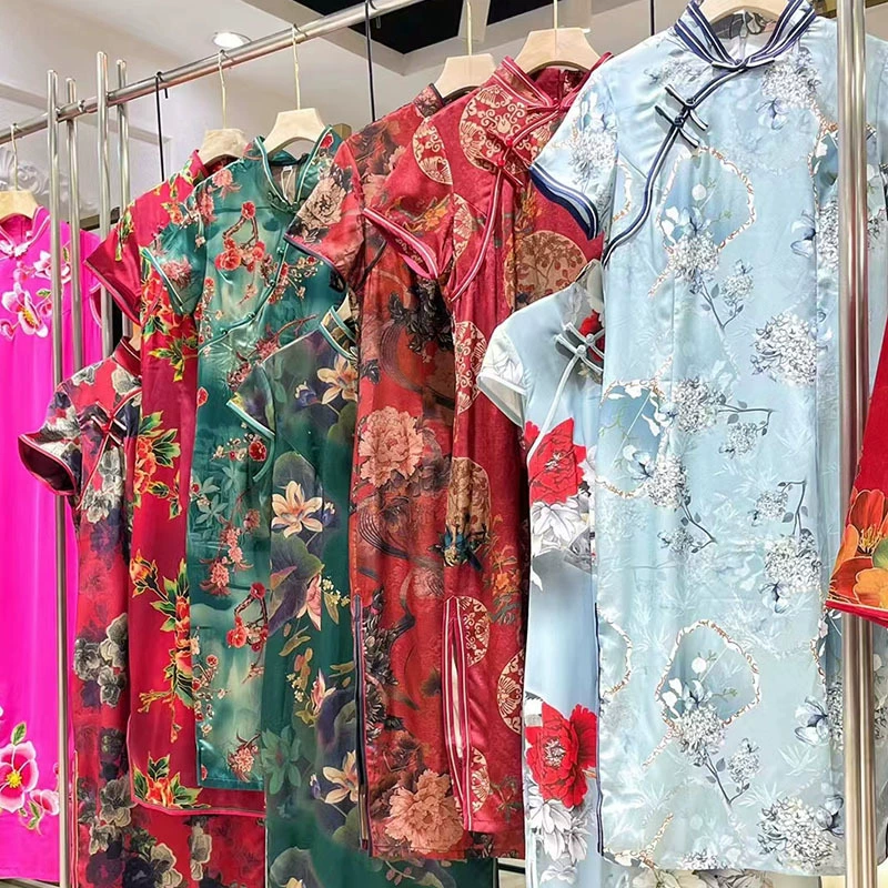 24 летних улучшенных ретро ароматная пряжа cheongsam элегантный темперамент бренда скидка физических оптовых поставок,