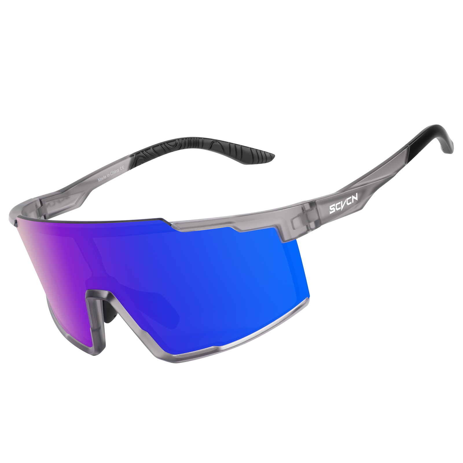 Gafas de Ciclismo Deportivo de PC, Cortavientos con Puente Nasal Ajustable, para Ciclismo de Carretera y Montañismo